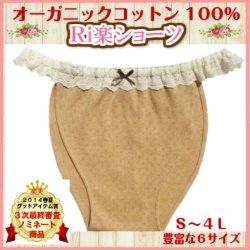 画像9: Ri楽ショーツ　３Ｌ・４Ｌ　５％OFF【バラレース：オーガニックコットン100％】フンドシパンツ,ふんどしショーツ,ふんどし,褌）
